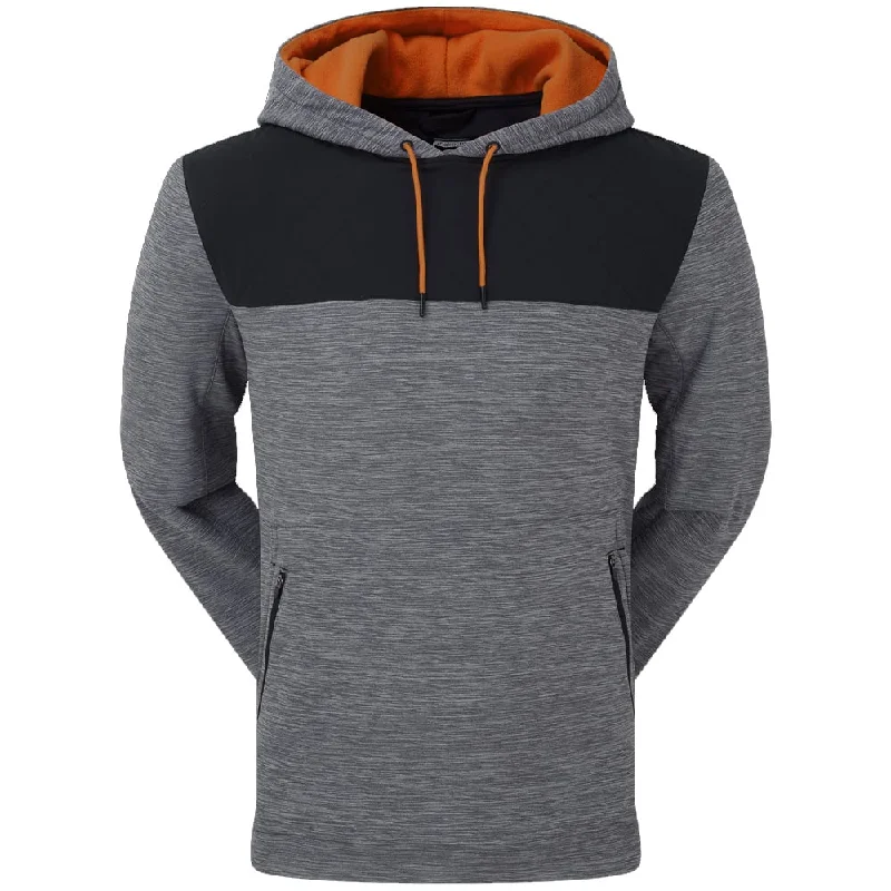 FootJoy FJ Thermal Hoodie - Charcoal Spacedye/Black/Orange