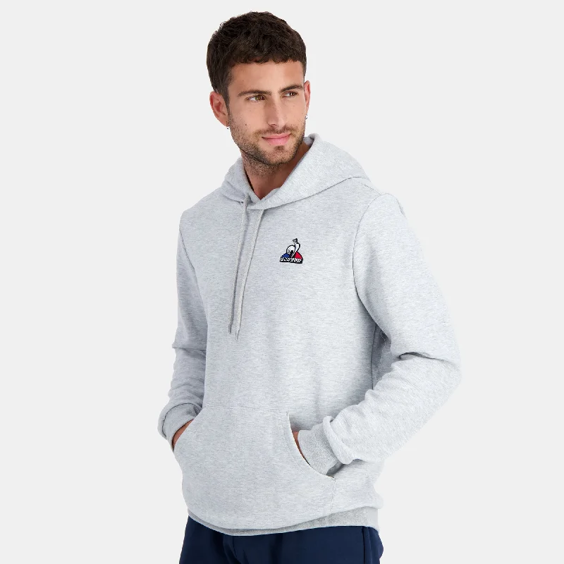 2310556-ESS Hoody N°2 M gris chiné clair | Sweat à capuche Homme