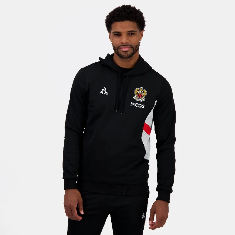 2422804-OGC NICE PRESENTATION Hoody N°1 M black | Sweat à capuche Unisexe