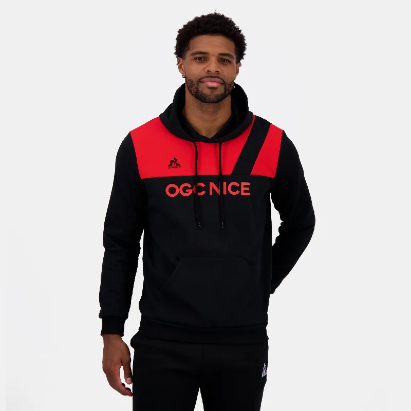 2423031-OGC NICE FANWEAR Hoody N°1 M black/red N | Sweat à capuche Homme