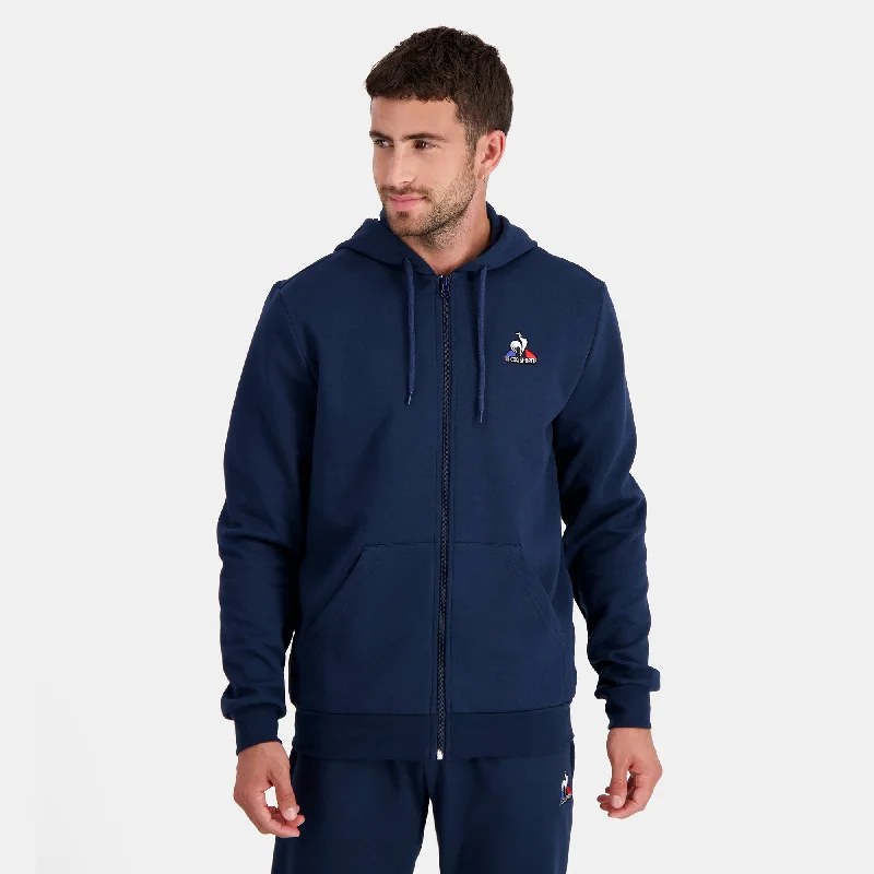 2310565-ESS FZ Hoody N°4 M dress blues | Sweat zippé à capuche Homme