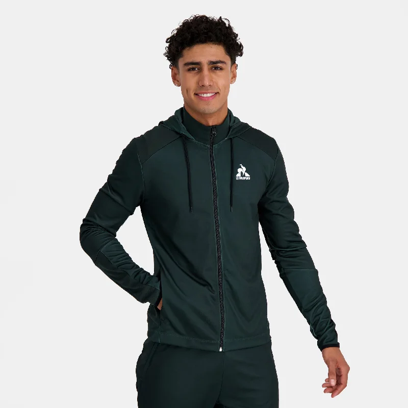 2410243-TRAINING SP FZ Hoody N°1 M scarab/black | Sweat zippé à capuche Homme