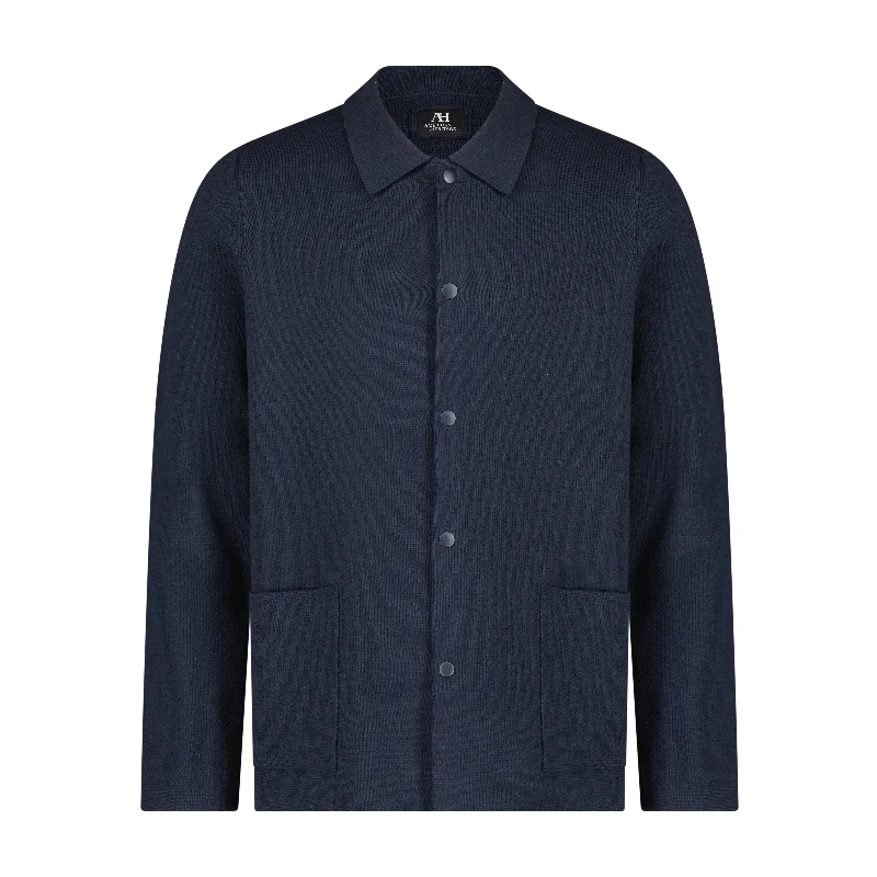 Birdseye Button Up Sweater
