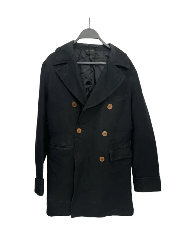 COMME des GARCONS HOMME DEUX/Trench Coat/M/Black/Polyester/