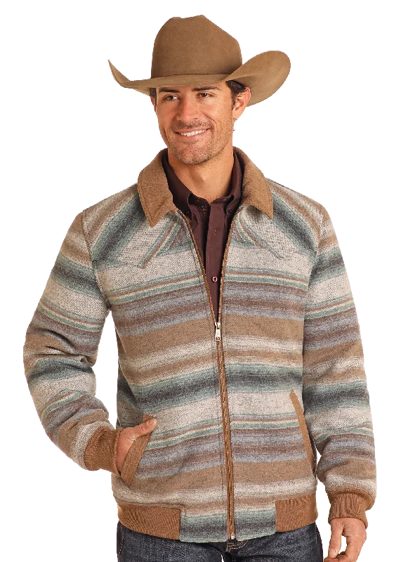 Men's Powder River Wool Bomber Jacket #DM92C04073