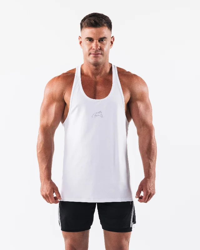 Wolf Head Stringer - White / Still Water