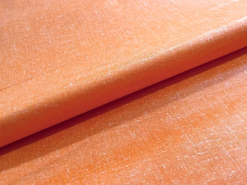 Pumpkin Cotton Linen Fabric