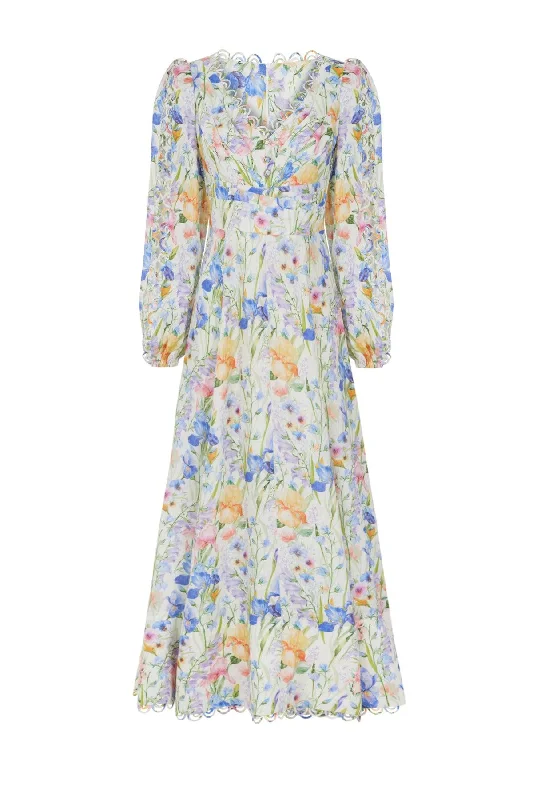 scalloped edge evening dresses-Amara Dress