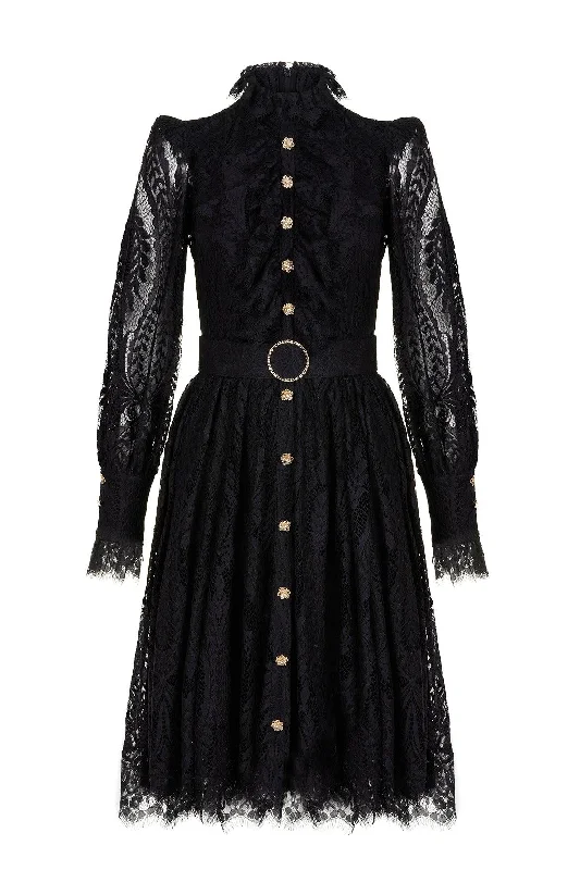 evening gowns with train length options-Daria Dress