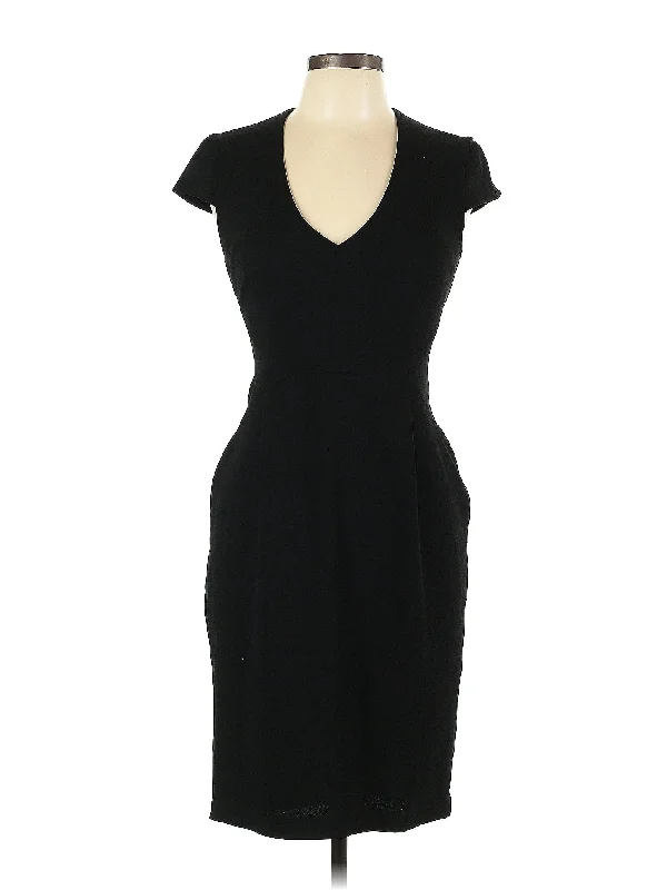 cocktail dress with side gathers-Cocktail Dress
