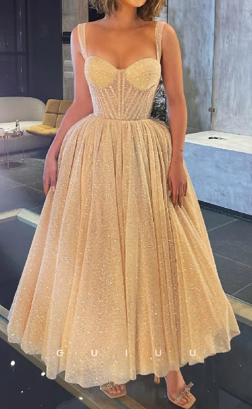 evening dress for startup dinners-G2860 - A-Line Sparkle Sweetheart Straps Sheer Champagne Prom Evening Dress evening dress for startup dinners-G2860 - A-Line Sparkle Sweetheart Straps Sheer Champagne Prom Evening Dress