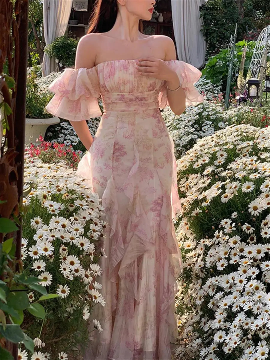 evening dress for gallery openings-DressBetty - 2024 Vintage Evening Fairycore Trendy Floral Dress evening dress for gallery openings-DressBetty - 2024 Vintage Evening Fairycore Trendy Floral Dress