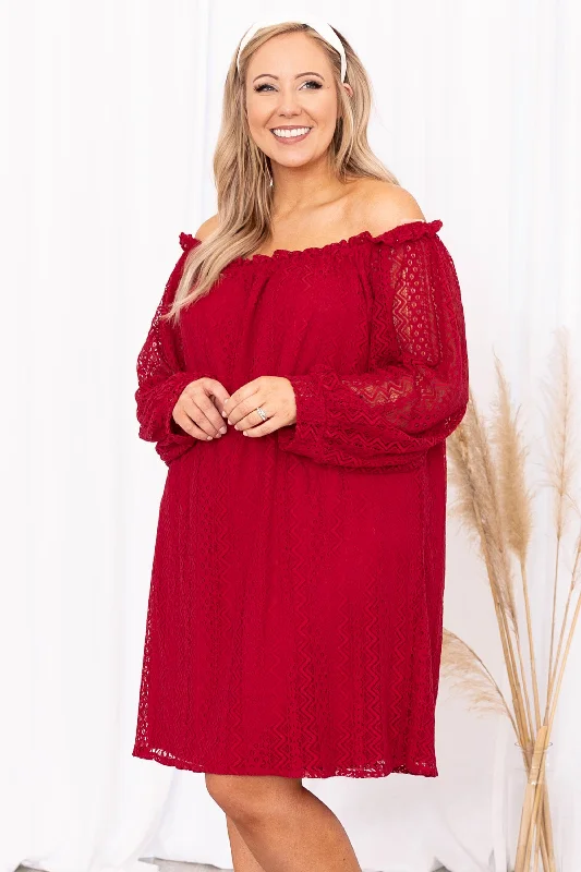 floral print evening dresses-Beach Date Night Dress, Red