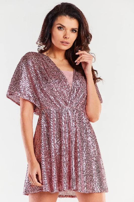 evening gowns with side panels-Evening dress awama