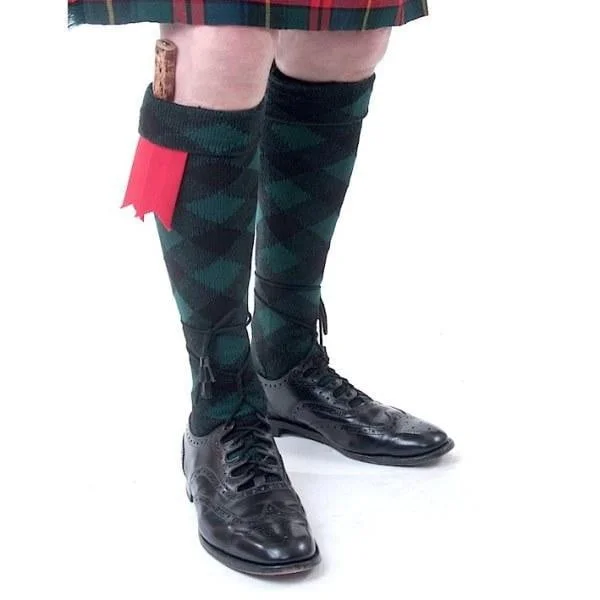 evening dress for museum fundraisers-Premium Merino Wool Full Evening Diced Kilt Hose - Black Watch evening dress for museum fundraisers-Premium Merino Wool Full Evening Diced Kilt Hose - Black Watch