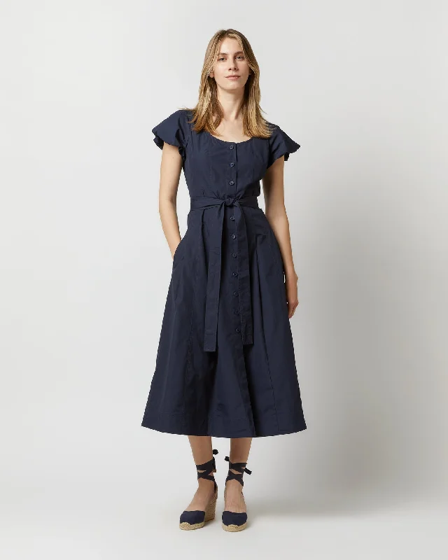 evening dress for art auctions-Rhea Dress in Midnight