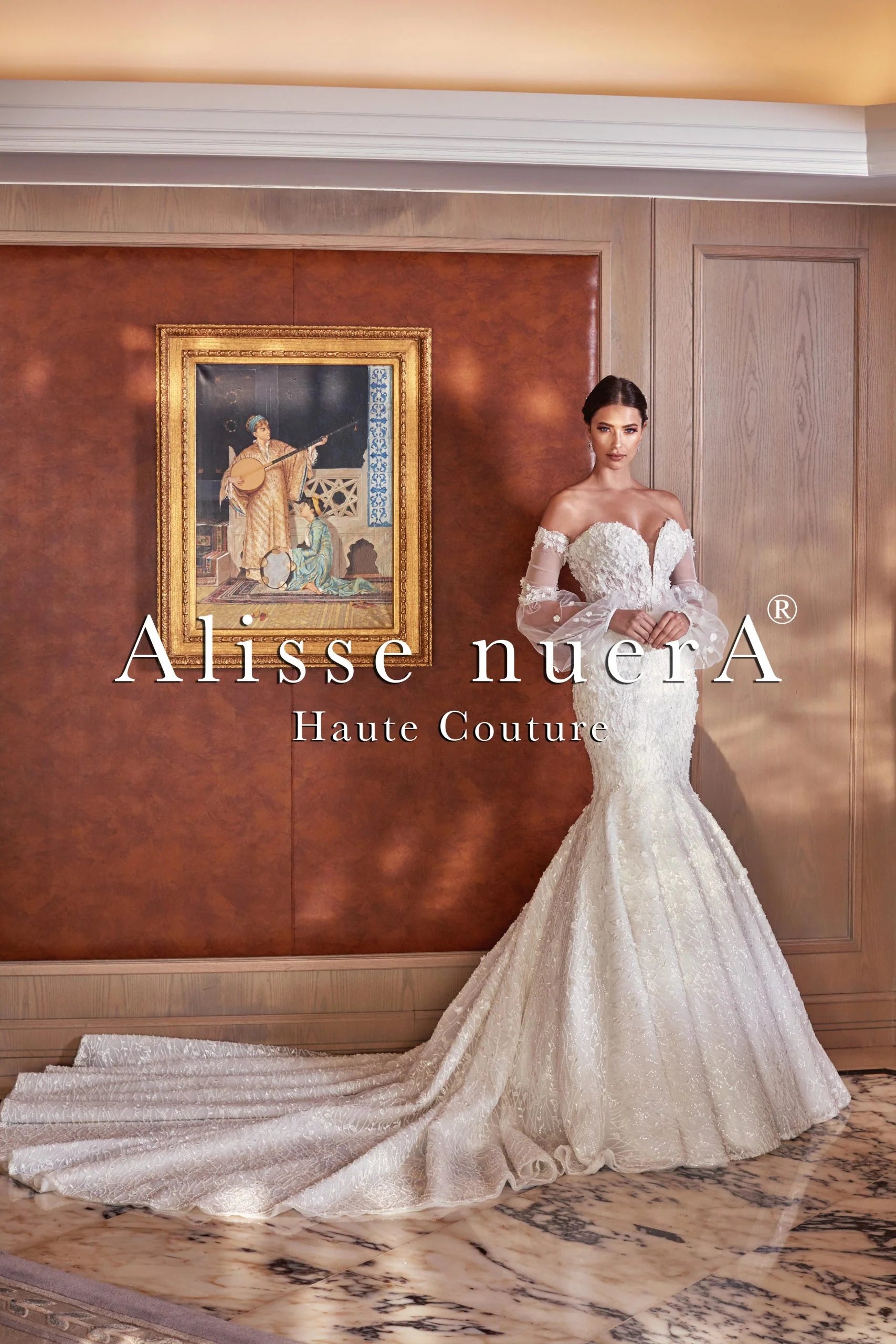 Wedding dress dancing all night help--Removable Bishop Sleeve Trumpet Skirt Wedding Gown with Long Train Wedding dress dancing all night help--Removable Bishop Sleeve Trumpet Skirt Wedding Gown with Long Train