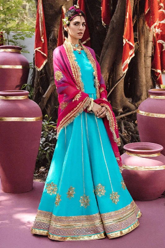 Wedding dress metallic shades glam look wow--Pakistani Wedding Dress Pishwas Dress