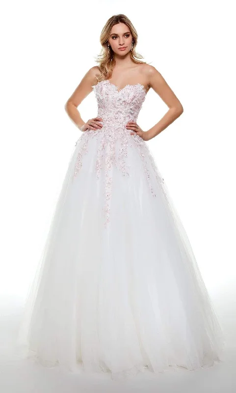 Wedding dress that is impressive glam--Alyce Paris 61007 -  Tulle Ballgown