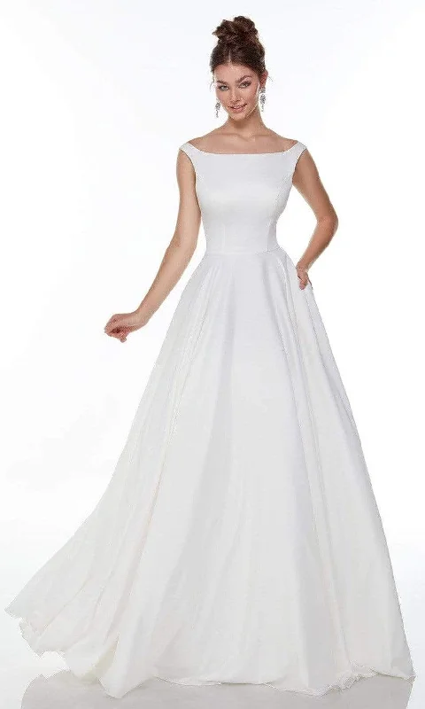 Wedding dress that is uniquely you perfect--Alyce Paris - Sleeveless A-Line Wedding Gown 7054 Wedding dress that is uniquely you perfect--Alyce Paris - Sleeveless A-Line Wedding Gown 7054