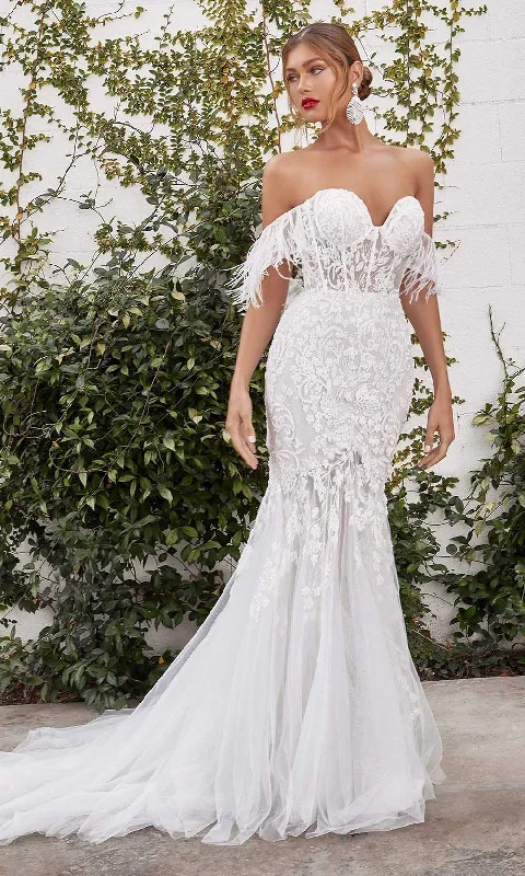 Wedding dress accentuates curves really--Andrea and Leo A1068W