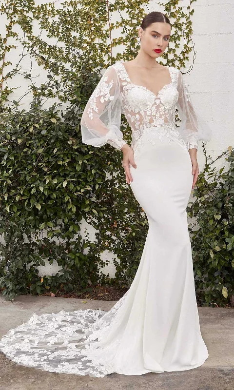 Wedding dress effortlessly chic style glam--Andrea and Leo A1079W