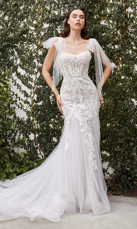 Wedding dress anniversary dinner fab look--Andrea and Leo A1086W