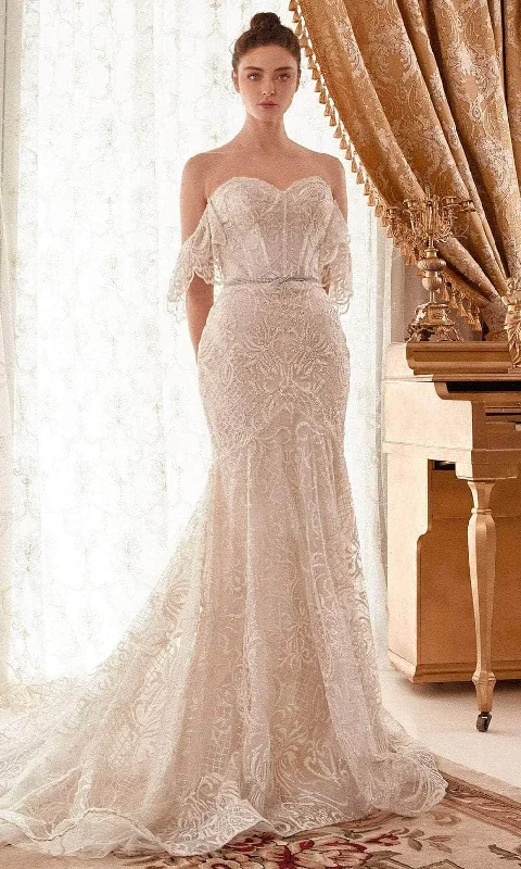 Wedding dress affordable price amazing--Andrea and Leo A1104W - Embroidered Off Shoulder Bridal Gown Wedding dress affordable price amazing--Andrea and Leo A1104W - Embroidered Off Shoulder Bridal Gown