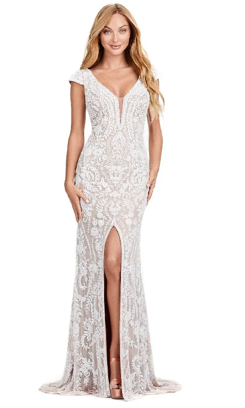 Wedding dress semi-formal events look fun--Ashley Lauren 11497 - Beaded Plunging Evening Gown Wedding dress semi-formal events look fun--Ashley Lauren 11497 - Beaded Plunging Evening Gown