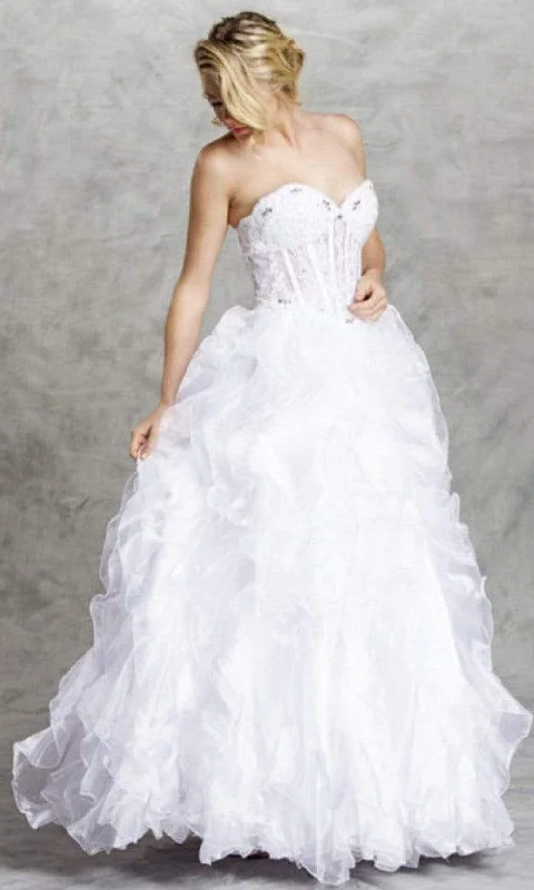 Wedding dress: mix and match ideas now--Aspeed Bridal - LH032 Sweetheart Neck Strapless Wedding Gown Wedding dress: mix and match ideas now--Aspeed Bridal - LH032 Sweetheart Neck Strapless Wedding Gown