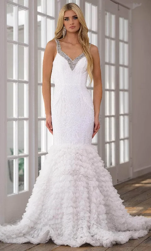 Wedding dress with sneakers casual chic--Ava Presley 28596 - Sleeveless Rhinestone Embellished Dress Wedding dress with sneakers casual chic--Ava Presley 28596 - Sleeveless Rhinestone Embellished Dress