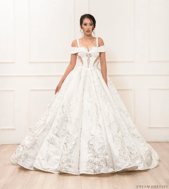 Dress for wedding holiday celebration glam--Princess Ball Gown Wedding Dress (#Esmée) Dress for wedding holiday celebration glam--Princess Ball Gown Wedding Dress (#Esmée)