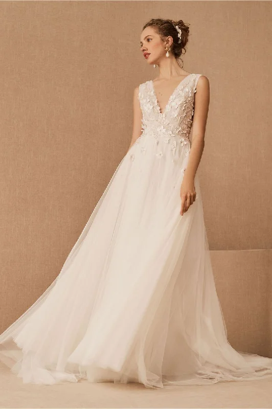Wedding dress: style guide for events--BHLDN Jenny Yoo Elena Gown