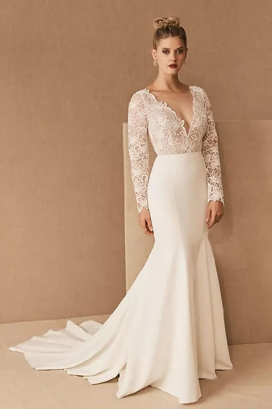 How to choose wedding dress silhouette help--BHLDN Jenny Yoo Veda Gown