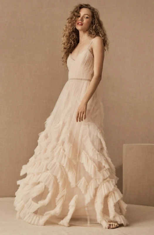Dress for wedding gorgeous style wow--BHLDN Marchesa Notte Greer Gown - Blush