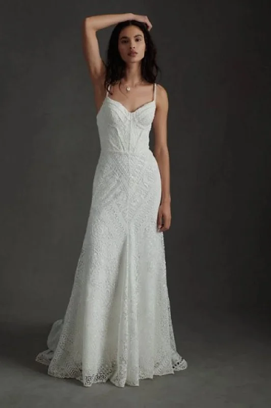 Dress for wedding plus size women choices--BHLDN Rish Anna Gown