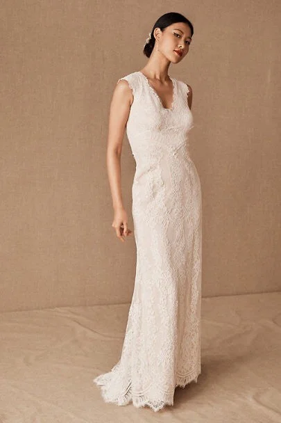 Wedding dress indoor wedding style glam--BHLDN Tadashi Shoji Fiorelle Gown