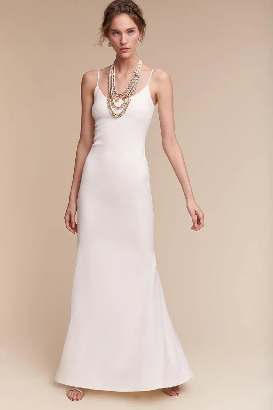 Wedding dress with elegant stripes pattern--BHLDN Tadashi Shoji Monroe