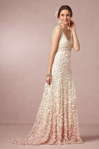 Dress for wedding winter season indoor look--BHLDN Theia Emma Gown