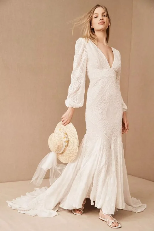 Dress for wedding stylish appearance glow--BHLDN Vale Gown