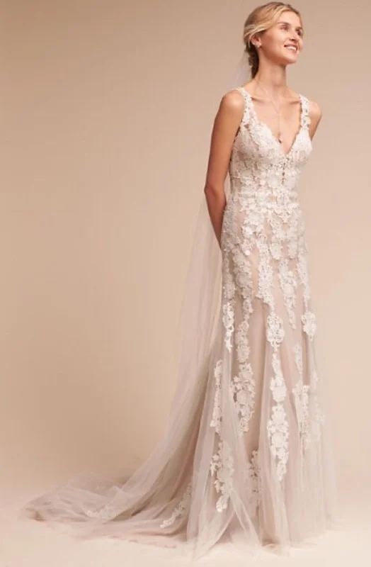 Wedding dress enhances confidence more--BHLDN Whispers & Echoes Monarch Gown