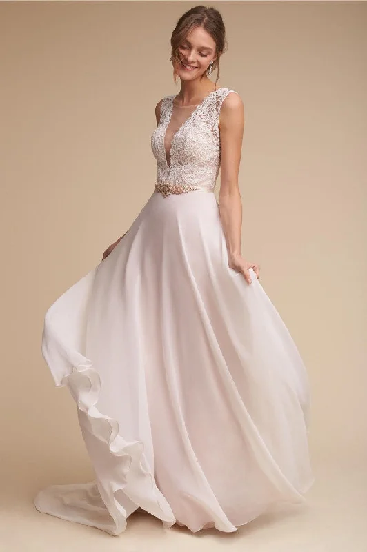 Dress for wedding lively celebration fun--BHLDN Willowby Taryn Gown