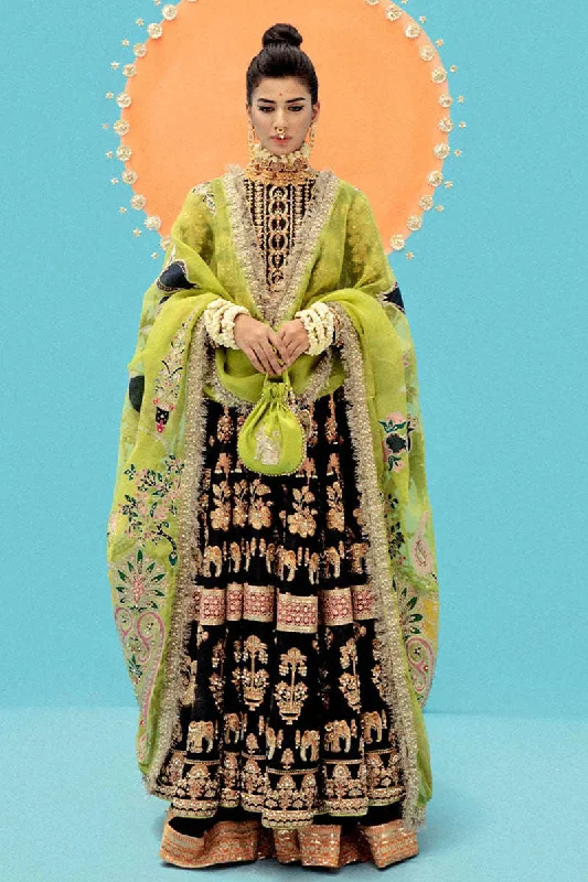 Wedding dress expresses your own vibe now--Black Pakistani Wedding Dress