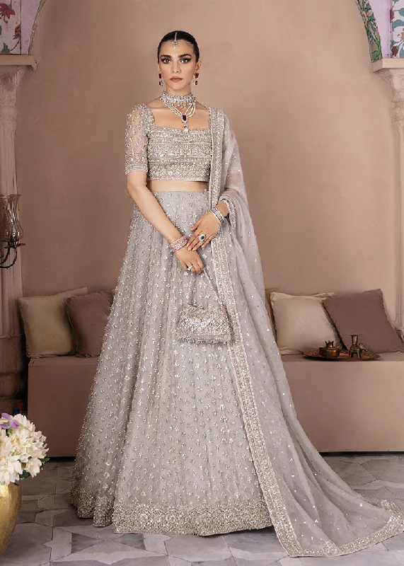 Dress for wedding festive gathering joy--Bridal Grey Lehenga Choli Pakistani Wedding Dress Dress for wedding festive gathering joy--Bridal Grey Lehenga Choli Pakistani Wedding Dress