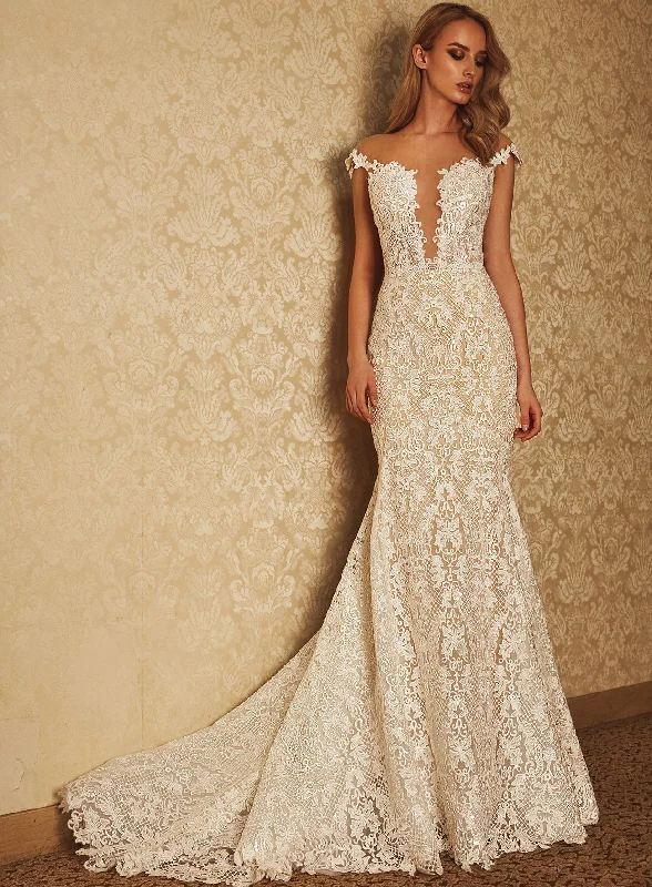 Wedding dress makes you feel amazing joy--Calla Blanche - Miley 18245 Sample Gown