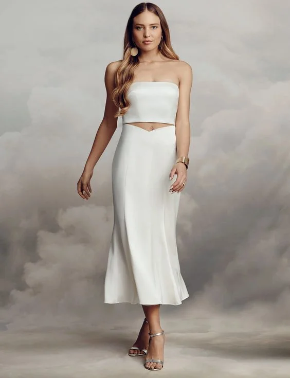 Wedding dress easy returns choice now--Catherine Deane Alina Skirt