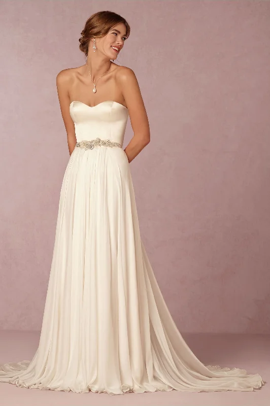 Wedding dress in floral print spring style--Catherine Deane Delia Skirt
