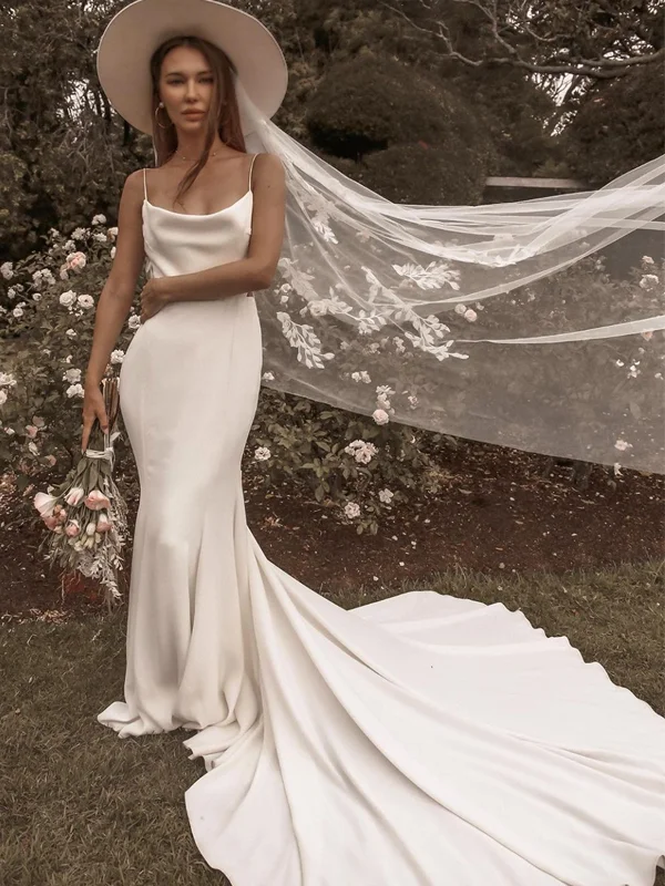 Wedding dress handmade design custom--Mermaid Spaghetti Strap Lace Open Back Long Wedding Dress, WD3025 Wedding dress handmade design custom--Mermaid Spaghetti Strap Lace Open Back Long Wedding Dress, WD3025