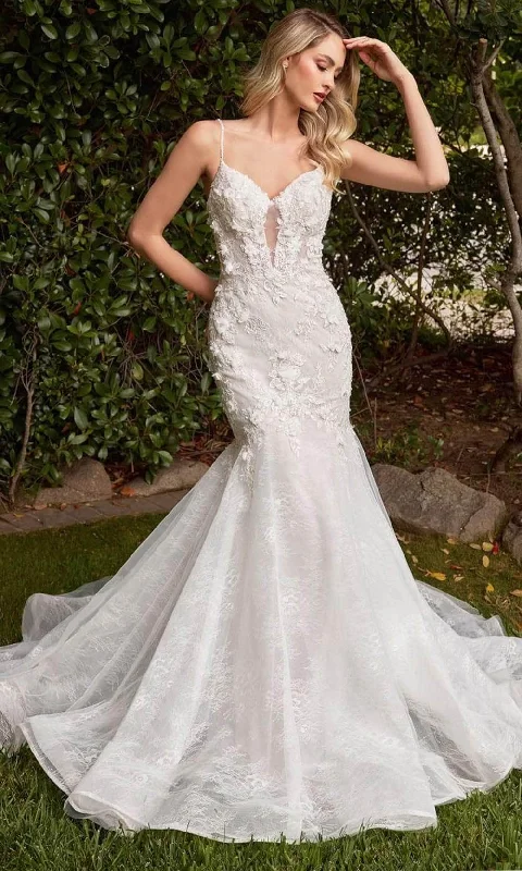 Dress for wedding bodycon style slim fit look--Cinderella Divine CD856W - Sleeveless Mermaid Wedding Gown Dress for wedding bodycon style slim fit look--Cinderella Divine CD856W - Sleeveless Mermaid Wedding Gown
