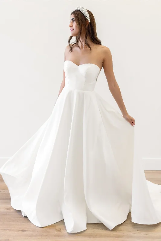 Wedding dress with sleeves for winter season--Clarissa | WToo - Watters